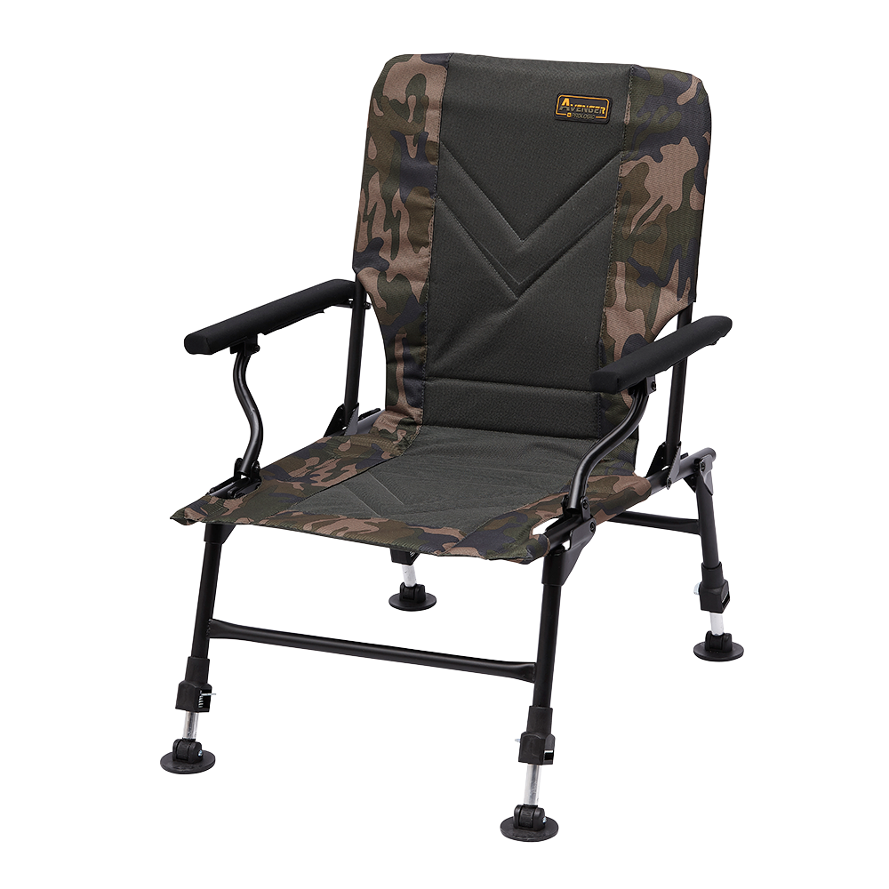Prologic Avenger RELAX Camo Chair W/Armrests & Covers 140 Kg 1 Prologic Avenger RELAX Camo Chair W/Armrests & Covers 140 Kg