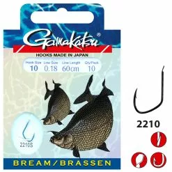 Gamakatsu Bream Feeder LS-2210 60cm 008 (0,18) (10 Stuks)